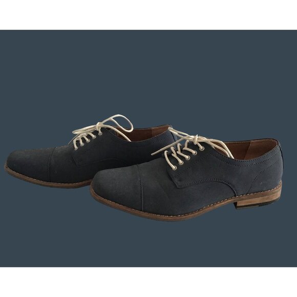 PERRY ELLIS- MENS NAVY COMFY LACE UP SHOES SIZE 11.5 - Picture 1 of 9